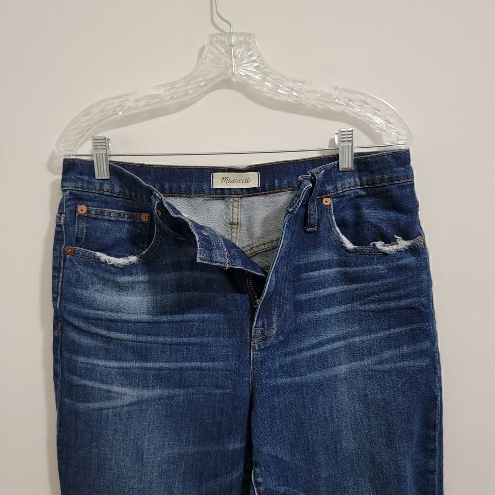 MADEWELL The High-Rise Slim Boyjean Medium Wash Size 29 - Picture 8 of 16